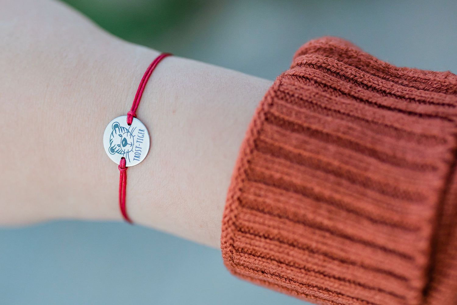 Trost-Tiger Armband, Freundschaftsband in vielen Farben 