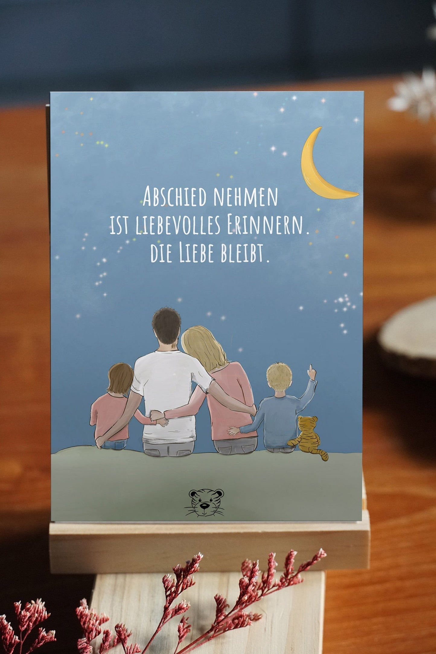 Trost-Tiger Kinderbuch-Paket mit personalisiertem Halstuch + Poster